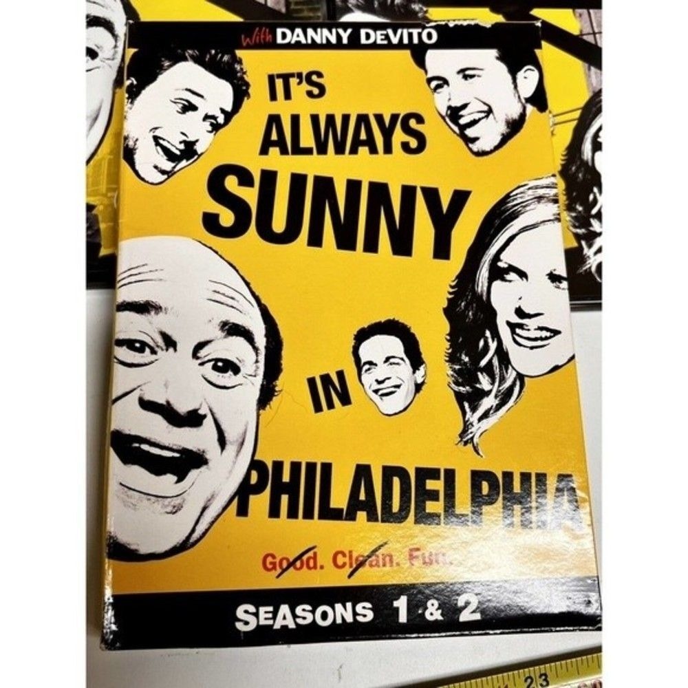 Its Always Sunny in Philadelphia Seasons 1 & 2 DVD Set Danny DeVito FX Comedy - Picture 2 of 10